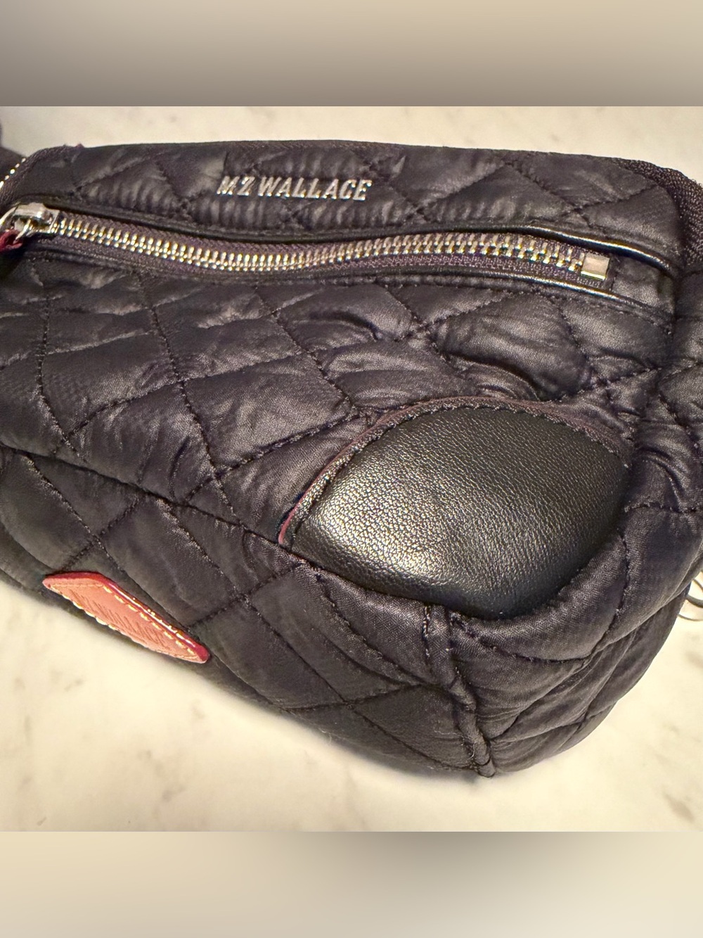 MZ WALLACE MINI Crosby Nylon Crossbody Purse - Black - Picture 4 of 5